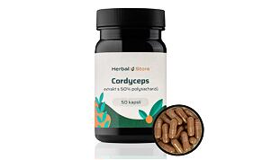 Cordyceps kapsle - extrakt s 50% polysacharidů