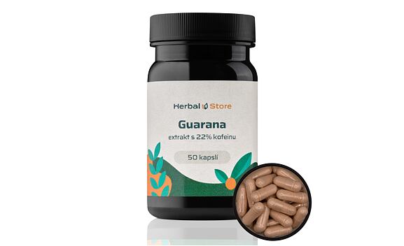 Guarana kapsle - extrakt ze semene s 22% kofeinu