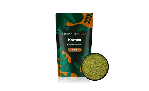 Kratom Elephant Green - prášek z listů